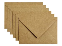 Envelop Papicolor C6 114x162mm Kraft bruin Gegomd