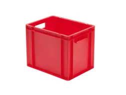 Euronorm-stapelbak 29l 320x400x300mm Wanden/bodem Gesloten Rood