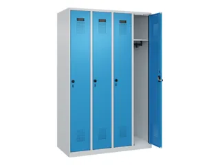 locker,HxBxD 1850x1200x500mm,4vak,vak B 300mm,draaigrendel - 2