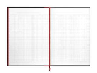 Notitieboek Oxford Black n' Red A4 96vel ruit 5mm zwart - 8