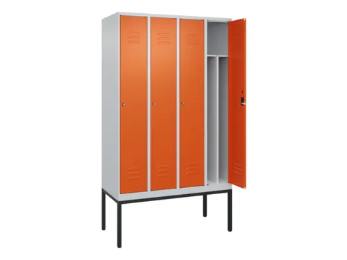locker voor scheiding van kleding,HxBxD 2120x1200x500mm,4vak