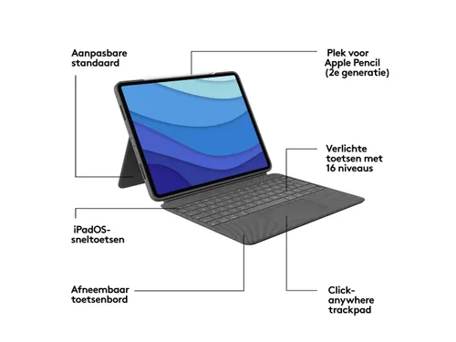Combo Touch Toetsenbord/hoes iPad Pro 12.9-inch (5th gen) Azerty FR