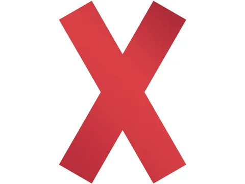 Verwijderbare vloersticker kruisvorm