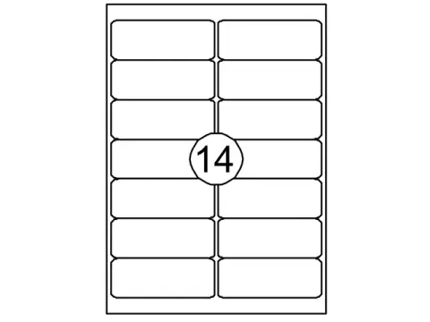 Etiket Quantore 99.1x38.1mm Wit 1400st XL Voordeelbundel