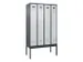 locker voor scheiding van kleding,HxBxD 2120x1200x500mm,4vak