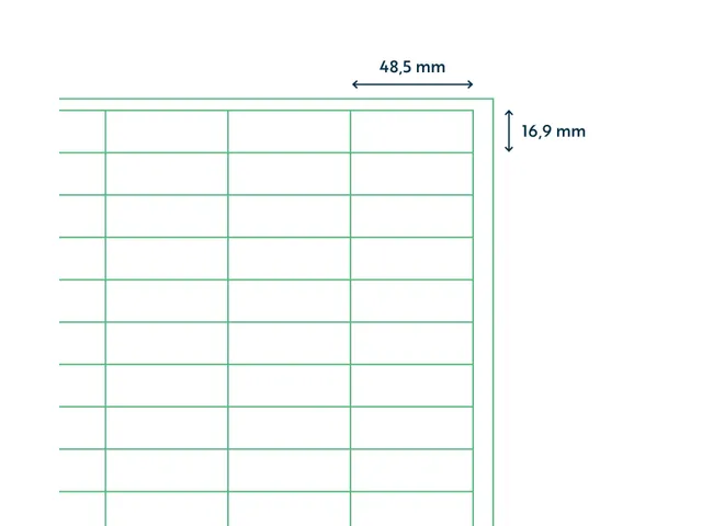 Etiket Rillstab 48.5x16.9mm Wit