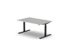Elektrisch ihv bureau HxBxD 640-1300x1600x1000mm blad grijs
