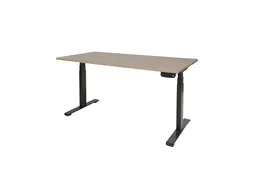 Elektrisch Bureau Dextro Plus 200x80cm Frame Zwart Havana Kersen