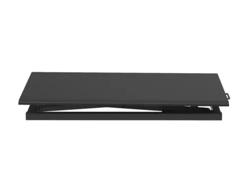 hvst. bureau-opzetelement,HxBxD 70-400x740x450mm,blad zwart