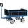 Handtrekwagens 6453v 700kg 1200x800mm Houten Wanden Massief Rubber