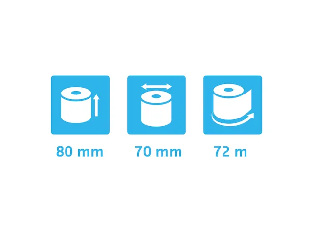 Exacompta Kassarol 80mmx70mmx12 mm 72 Meter 48 Gram