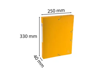 Klasseerdoos Scotten rug 40mm A4 geel - 6
