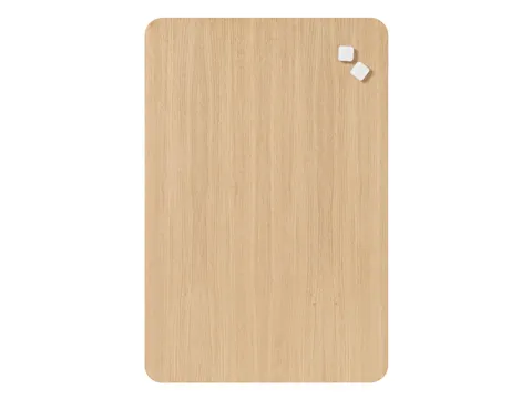 Glasmagneetbord Naga 40x60cm eiken afgeronde hoeken