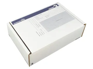 postpakketdoos 3 Raadhuis 240x170x80mm wit bedrukt 5 stuks - 1