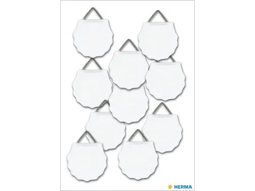 Hanghaakje Herma 5752 30mm Gegomd 10 stuks