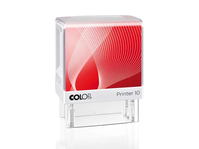 Tekststempel Colop Printer 10 +bon 3regels 27x10mm zwart