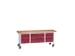 établi HxlxP 830x2000x600mm plateau multiplex équipement : 9tiroirs