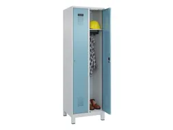 locker,HxBxD 1950x600x500mm,2vak,vak B 300mm,cil.-slot,voeten