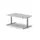 Elektrisch ihv bureau,HxBxD 650-1310x1600x1000mm,blad wit
