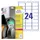 Etiket Avery Zweckform L7912-10 63.5x33.9mm polyethyleen wit 240 stuks