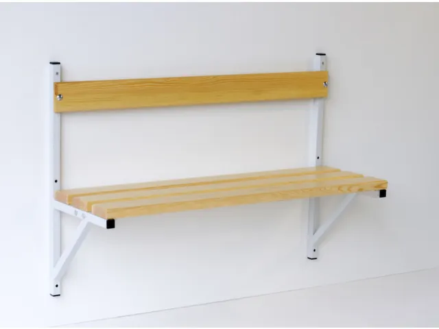 wandbank,HxLxD 710x1015x360mm,hout,frame staal RAL7035