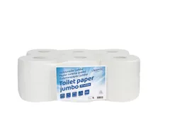 Toiletpapier Cleaninq mini jumbo 2-laags 150m Wit 12 rollen