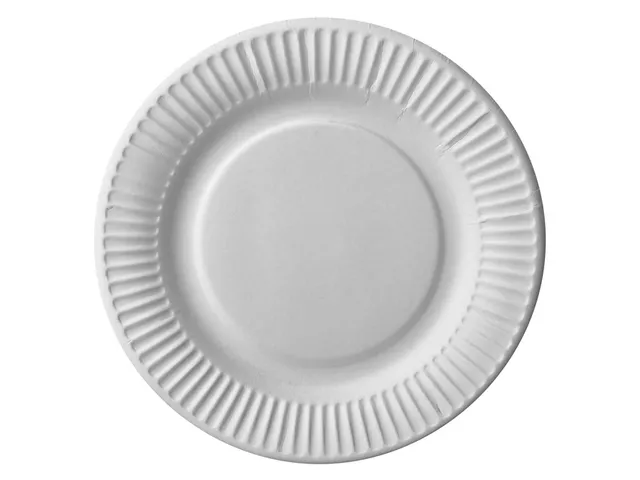 Bord IEZZY Ø180mm karton 100 stuks wit