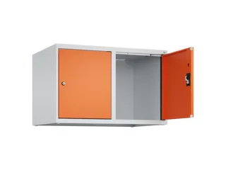 opzetkast,v. locker,2vak.,vak B 400mm,HxBxD 500x800x500mm,cilinderslot - 1