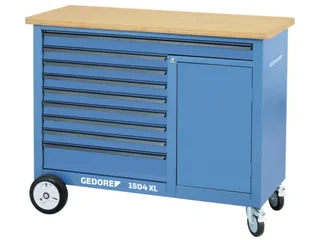 1504 XL 1710 Werkbank met rollen 1,25m breed - 1