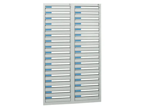 ladekast,HxBxD 1800x1000x500mm,34lade(n),centr. vergrendeling