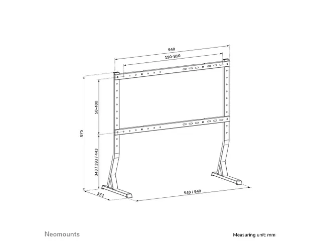 Neomounts DS45-430BL18 Support de bureau pour écran à poser 1 écran