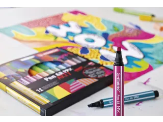 Viltstift STABILO Pen 68 Max Arty assorti etui à 6 stuks - 4