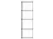 hangmappenkast,HxBxD 1357x433x590mm,4hangmappenframes,1baan
