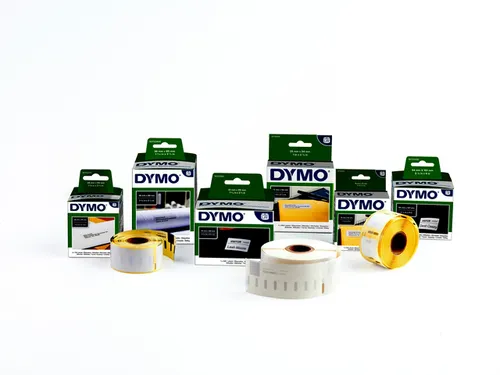 Labeltape Dymo 45013 LabelManager D1 polyester 12mm zwart op wit