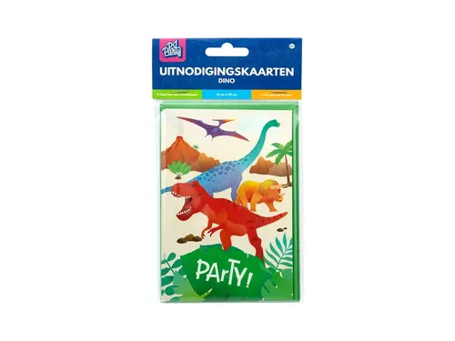 Uitnodigingskaarten Dino