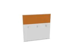 baliepaneel,v. bureau,aanbouw achter,B 1200mm,Bl-wit,BN3005-geel