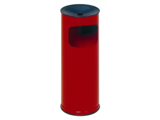 Combi-Asbak 610x250mm Aluminium Asbakopzet Zwart Rood 17 Liter - 1