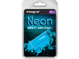 USB stick 2.0 Integral Neon USB-A 32GB blauw