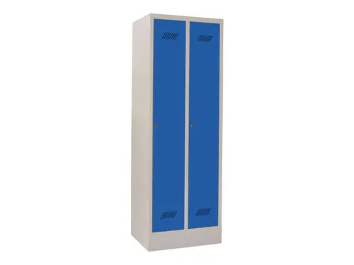 locker,HxBxD 1850x600x500mm,2vak,vak B 300mm,RAL7035,front RAL5010