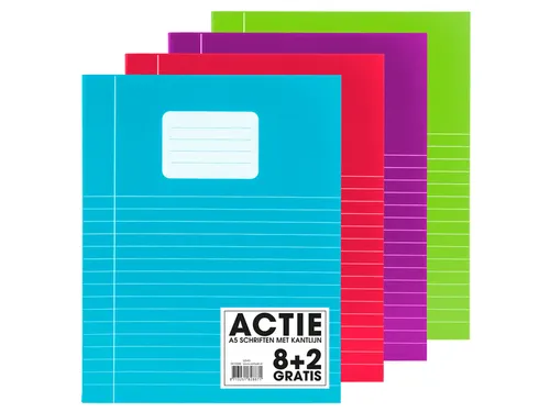 Schrift Verhaaktrend A5 80Blz Gelinieerd Assorti