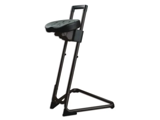 Stahulp H 600-850Mm Zitverstelling Zitting/onderstel Pu/zwart