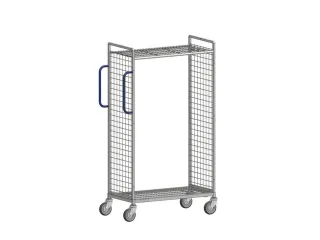 Verzamelwagen,Draagverm. 100Kg,2Etage(S),Draadgaasbodem,Verz. - 1