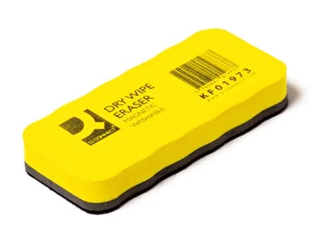 Brosse Effaceur, Magnétique, Lavable, Jaune