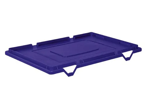 Stolpdeksel Voor Euronorm Draaistapelbak 600x400mm Blauw