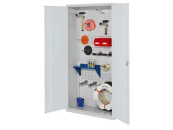 kast met sleufplaat,HxBxD 1950x1000x410mm,cil.-slot,sokkel,RAL5010