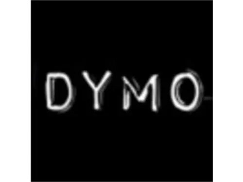 Reliëftape Dymo embossing plastic 9mm zwart op wit 3 stuks