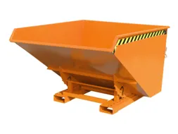Kiepbak 1103x1570x1720mm 1.7m³ Afrolmechaniek Gelakt Ral2000