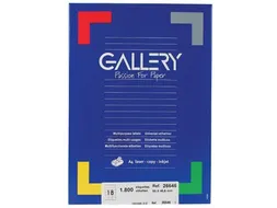 Gallery Witte Etiketten 66x46.6mm Ronde Hoeken