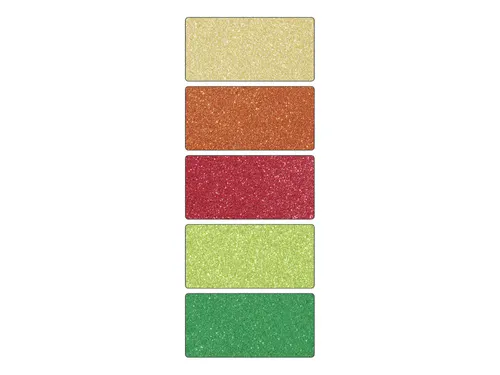 Glitterkarton Folia 50x70cm 300gr 5 vel oriental assorti