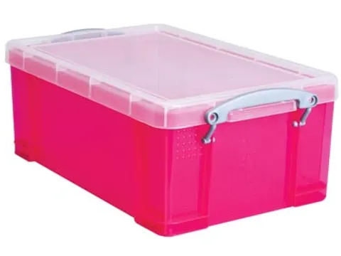 Opbergdoos 9 Liter Transparant Roze